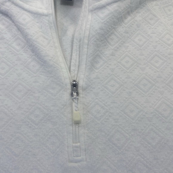 Eddie Bauer Women's L/S Polar Fleece Quarter Zip Pullover L Geo Print - Picture 3 of 9